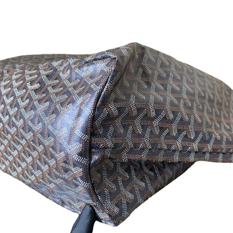 Goyard Saint Louis PM Black Brown Canvas