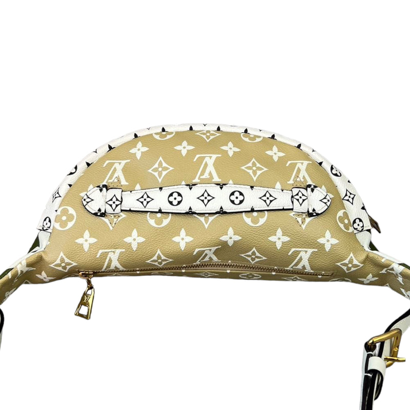 Louis Vuitton, Bags, Louis Vuitton Bum Bag Giant Monogram Khaki Green  Beige Fanny Pack