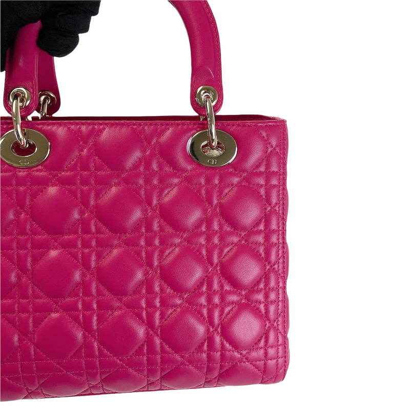 Lady Dior Medium Pink SHW