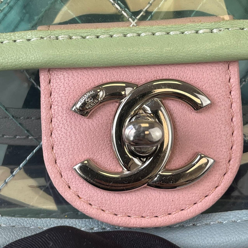 Chanel PVC Coco Splash Mini Flap Bag from 2018 Spring/Summer