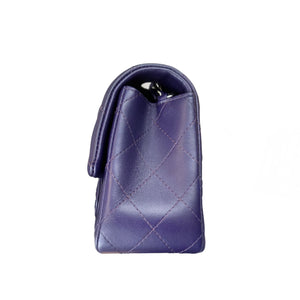 Rectangle Mini Lambskin Purple SHW