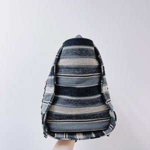 Striped Canvas Deauville Large Shopping Tote