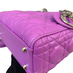 Lady Dior Mini Lambskin Purple SHW