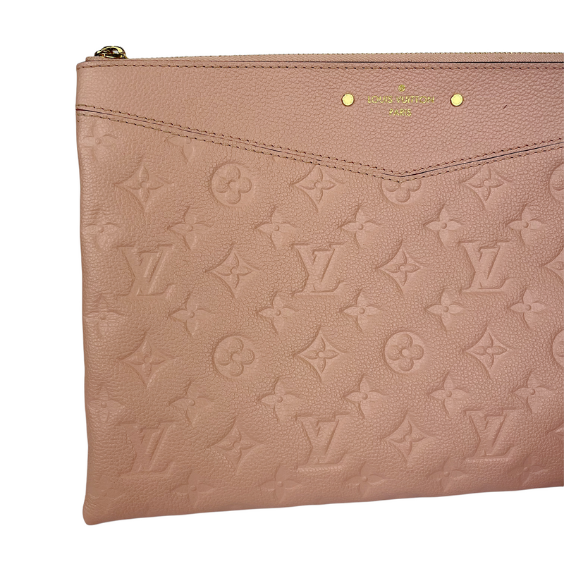 Louis Vuitton lv daily woman clutch purse monogram original leather version