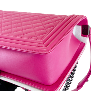 Boy Bag New Medium Lambskin Pink GHW