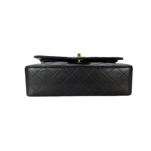 Vintage Classic Double Flap Bag Lambskin Small Black GHW
