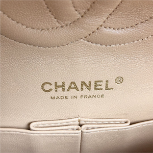 Classic Double Flap Caviar Medium Dark Beige GHW