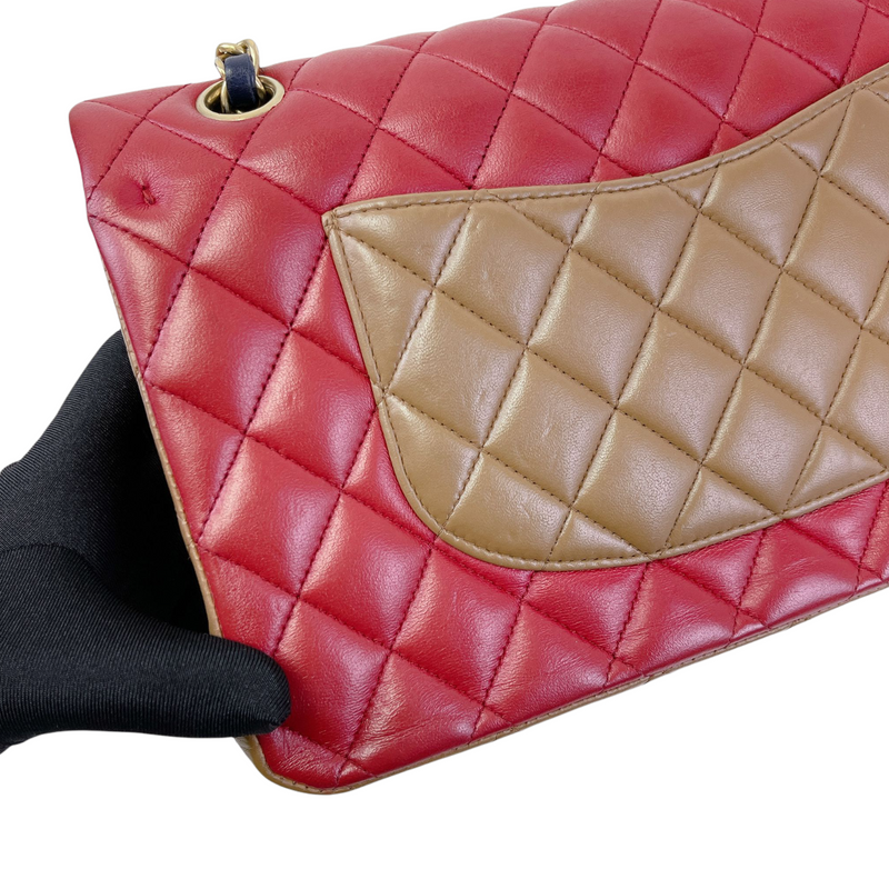 Classic Flap Medium Tri Coloured GHW