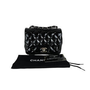 Classic Patent Mini Square Black SHW