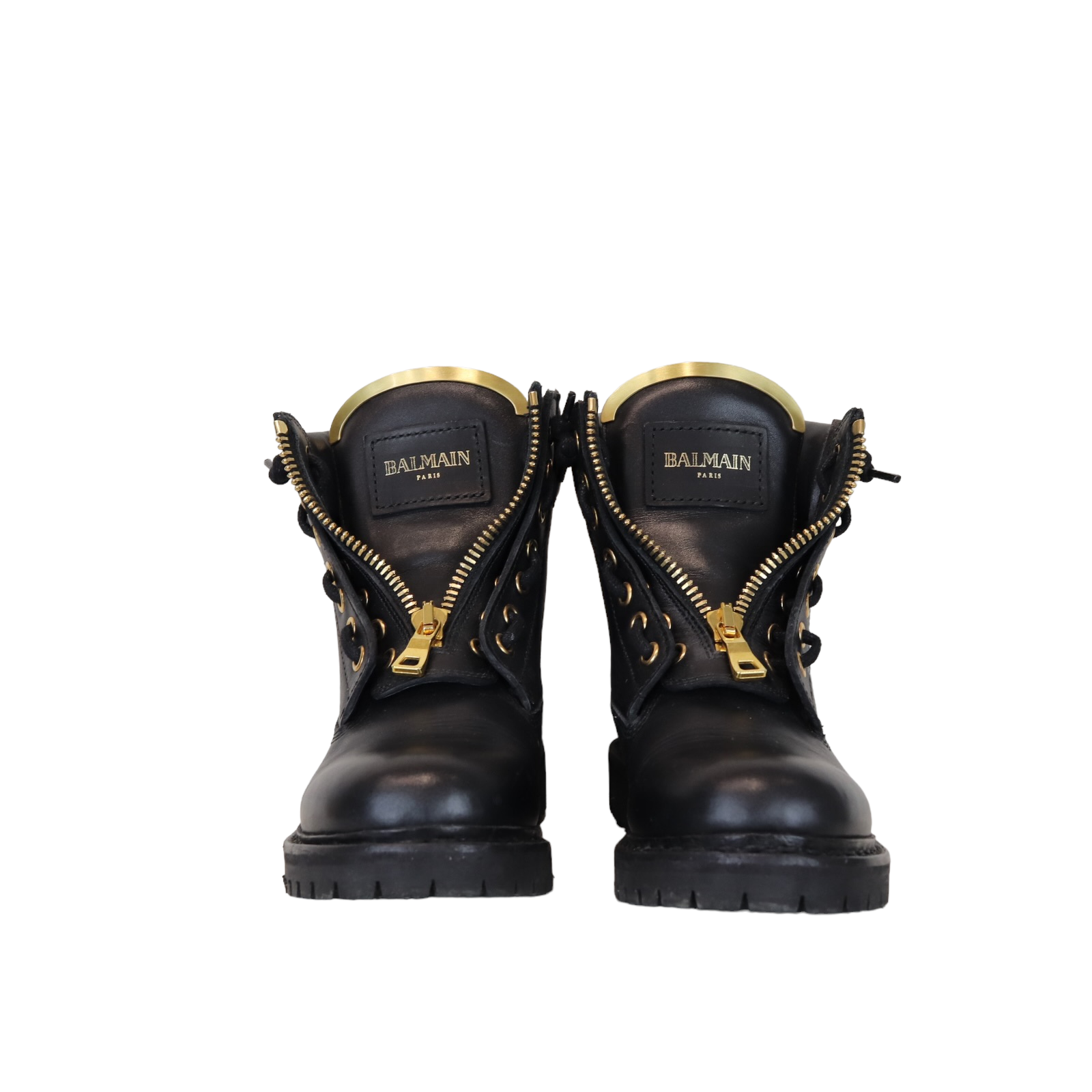 Balmain Combat Boots Black GHW Size 37 – Bag Religion