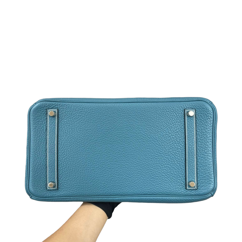 Birkin 35 Blue Jean Clemence PHW