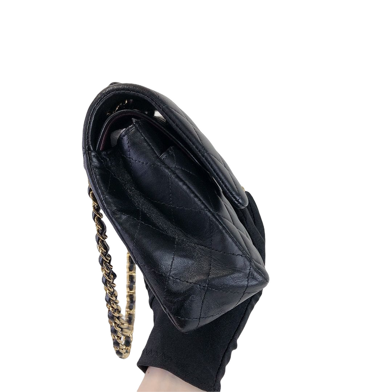 Classic Flap Black Medium Lambskin GHW