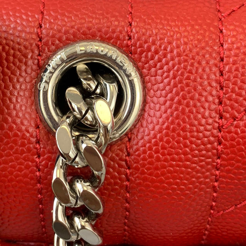 Medium Envelope Grain de Poudre Red GHW