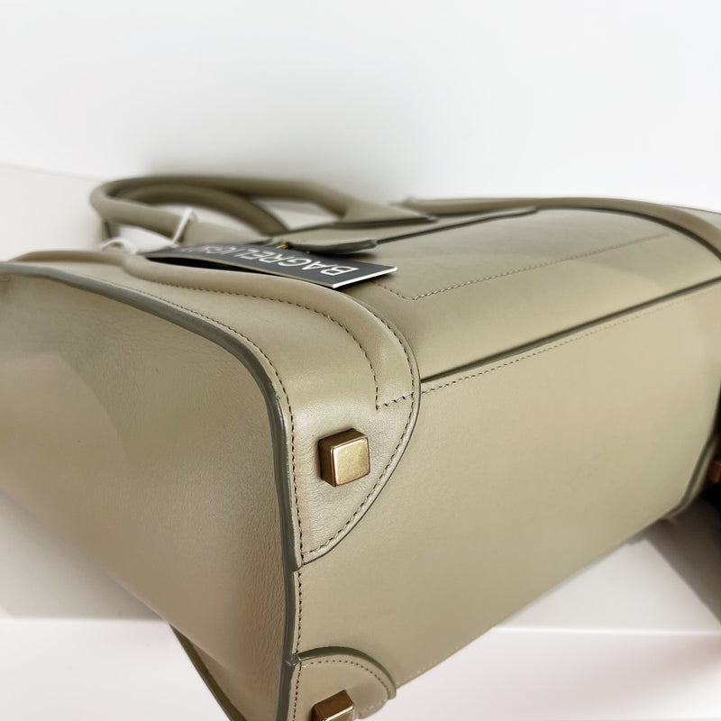 Micro Luggage Smooth Calfskin Beige