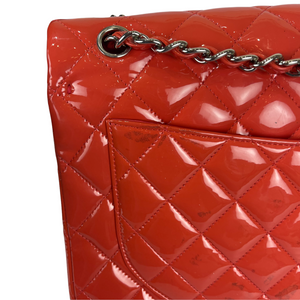 Double Flap Maxi Patent Coral SHW