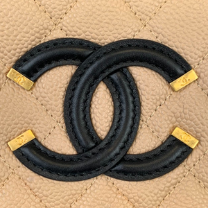 Filigree Vanity Caviar Small Beige/Black GHW