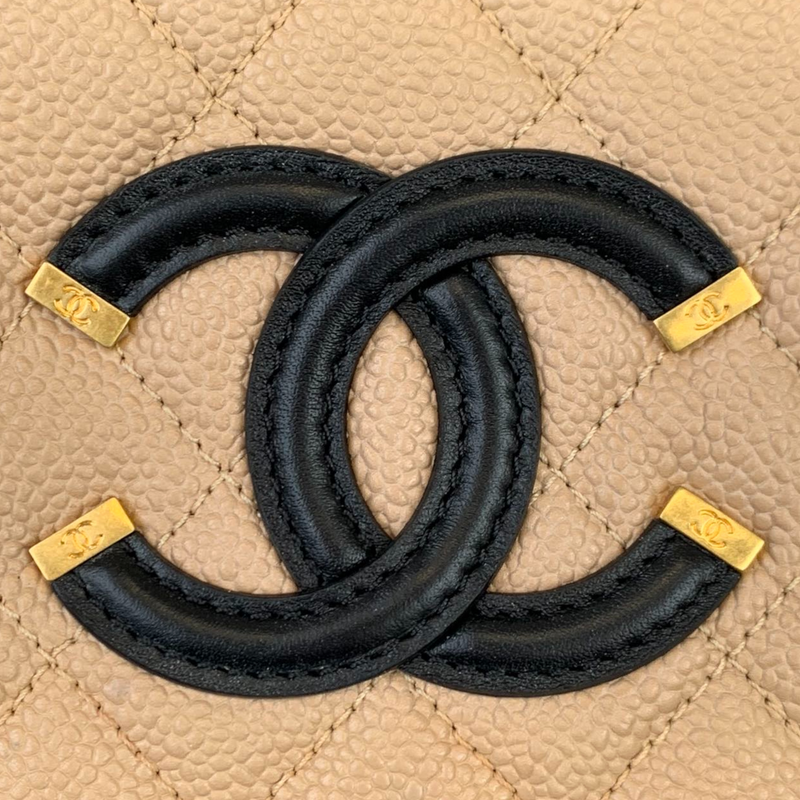 Filigree Vanity Caviar Small Beige/Black GHW