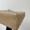 Lady Dior Lambskin Medium Beige GHW