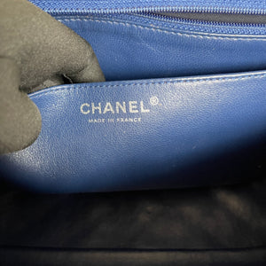 Single Flap Jumbo Washed Caviar Blue SHW