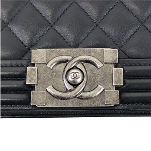 Boy Old Medium Calfskin Black RHW