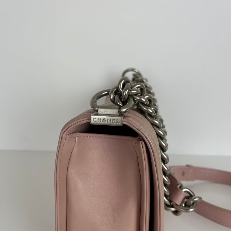 Le Boy Lambskin Old Medium Pink SHW