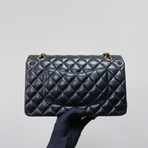 Classic Flap Medium Lambskin Black GHW