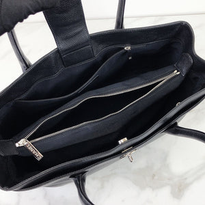 Executive Cerf Tote Caviar Black SHW