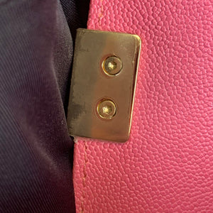Small Le Boy Caviar Pink GHW