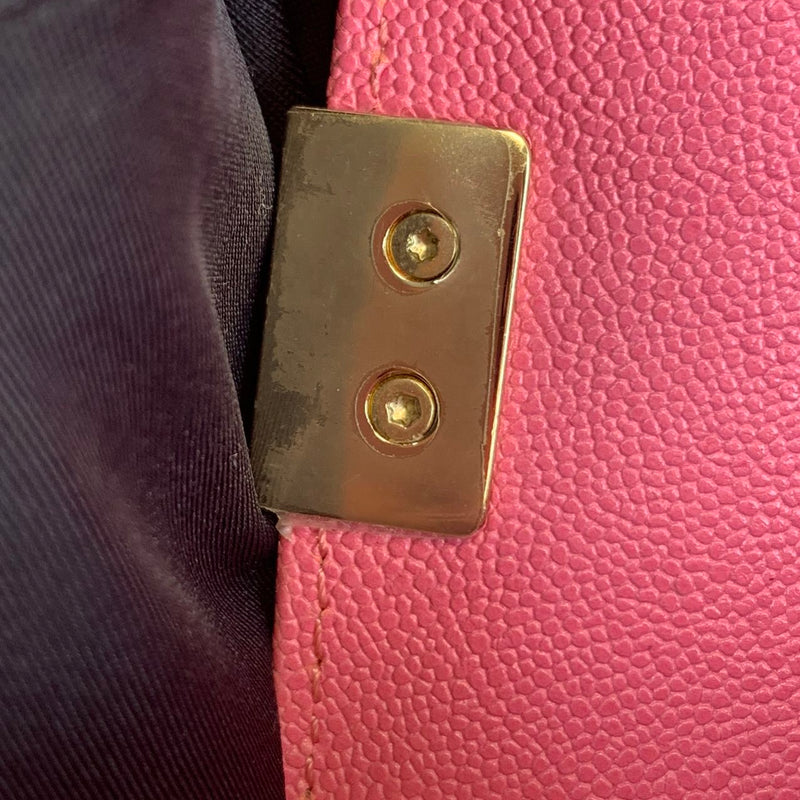 Small Le Boy Caviar Pink GHW