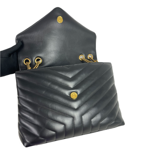 LouLou Medium Matelassé Black GHW