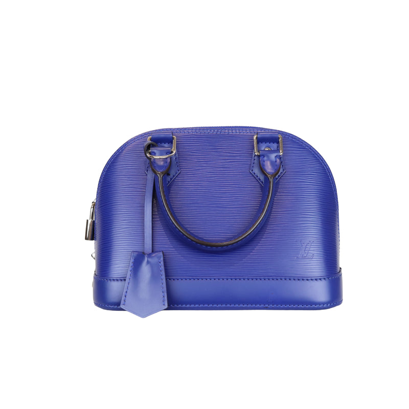 Louis Vuitton LV Alma epi bleuet Blue Leather ref.252180 - Joli Closet