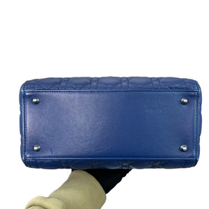 Lady Dior Medium Blue Lambskin SHW