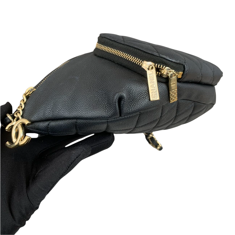Chanel black belt bag sale