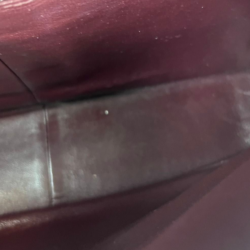 Double Flap Maxi Caviar Burgundy GHW