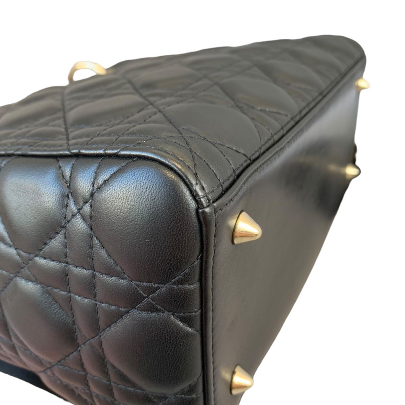 Lady Dior Lambskin Medium Black GHW