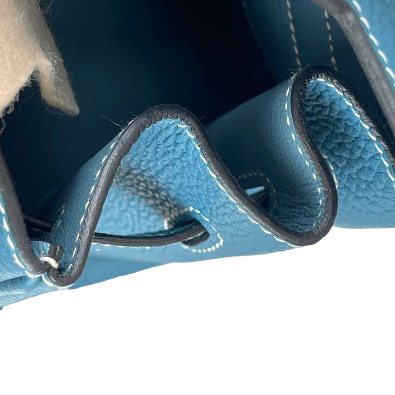 Birkin 35 Blue Jean Clemence PHW