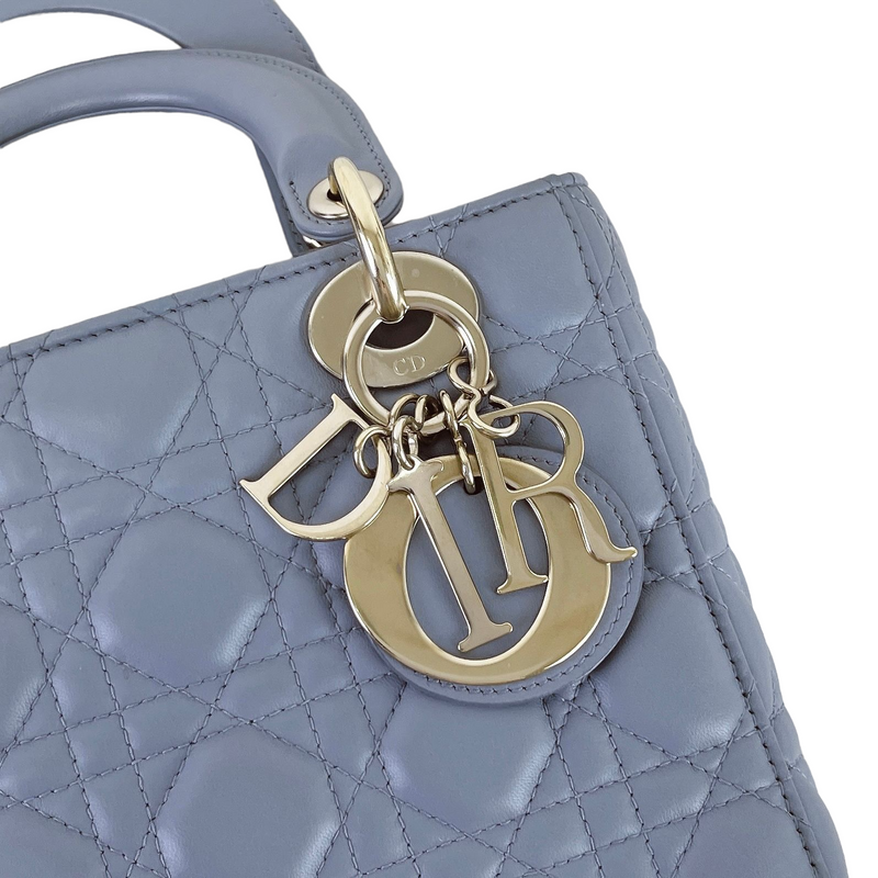My Lady Dior Lambskin Small Blue GHW