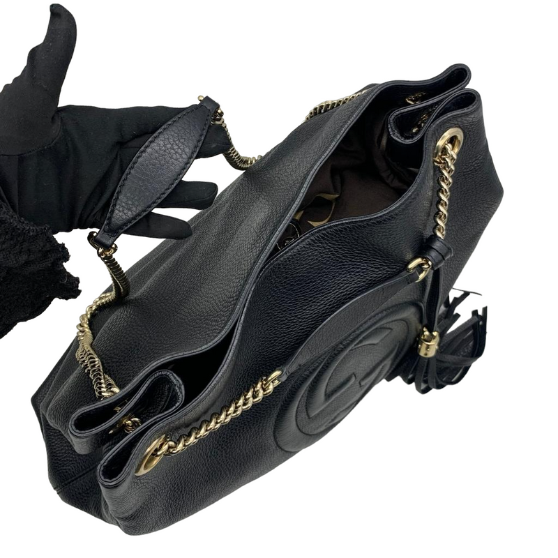 Gucci Soho Chain Leather Tote Bag Bag Religion