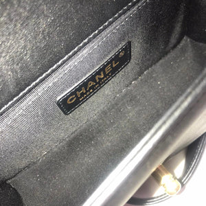Small Boy Lambskin Black GHW