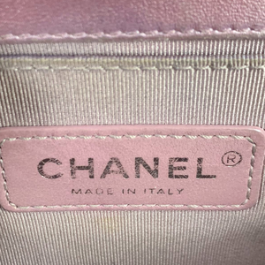 Small Boy Lambskin Iridescent Pink SHW