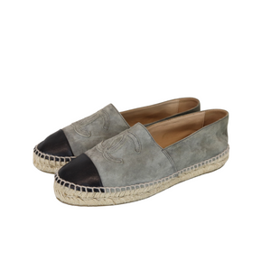 Espadrilles Green Black Toe Cap 37