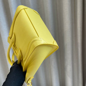 Nano Luggage Leather Citron GHW