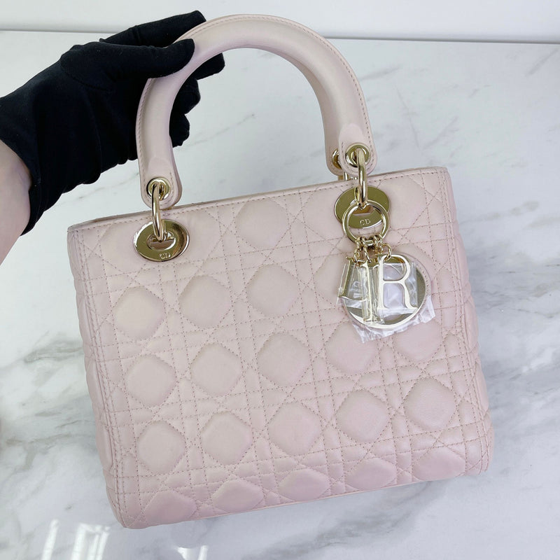 Lady Dior Medium Pink with GHW