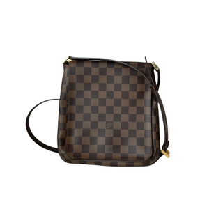 Damier Ebene Musette Salsa Brown