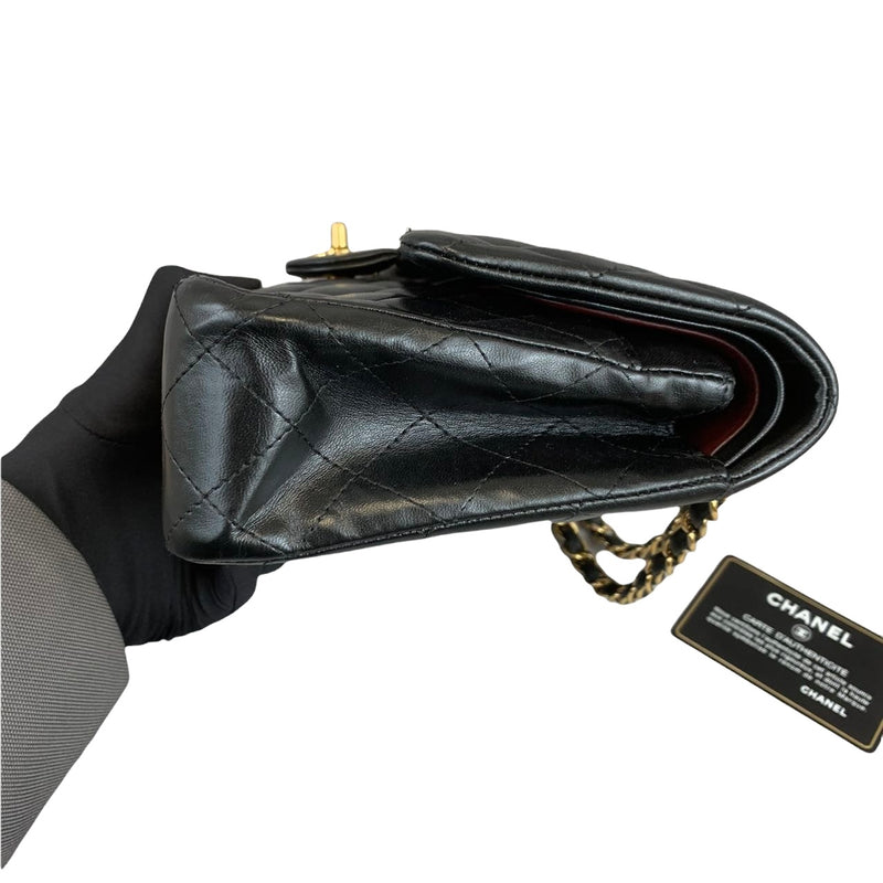 Classic Flap Black Medium Lambskin GHW