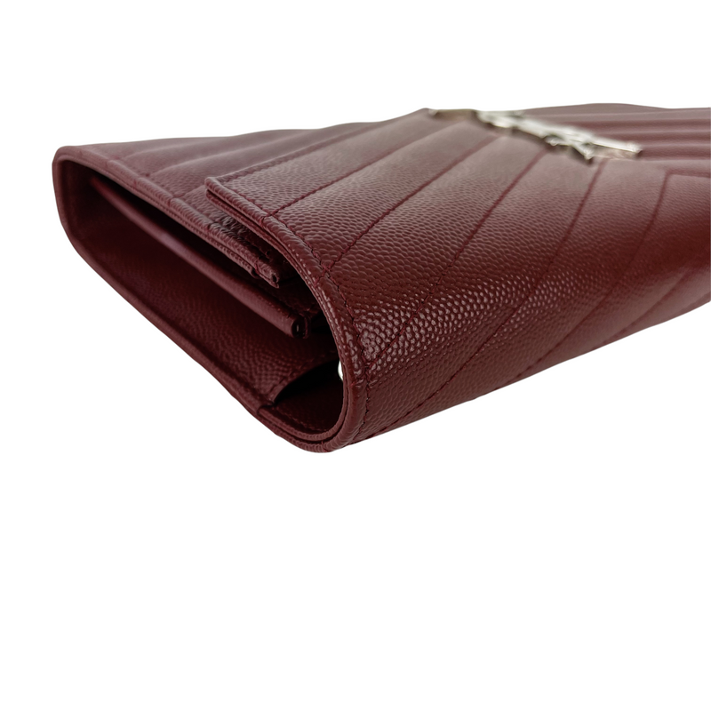 Envelope WOC Small Grained Leather Red SHW