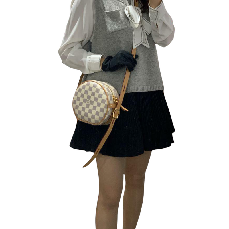 Louis Vuitton Damier Azur Canvas Boite Chapeau Souple PM Bag - Yoogi's  Closet