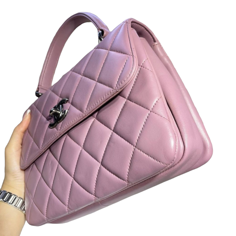 Small Trendy CC Flap Lambskin Light Purple RHW