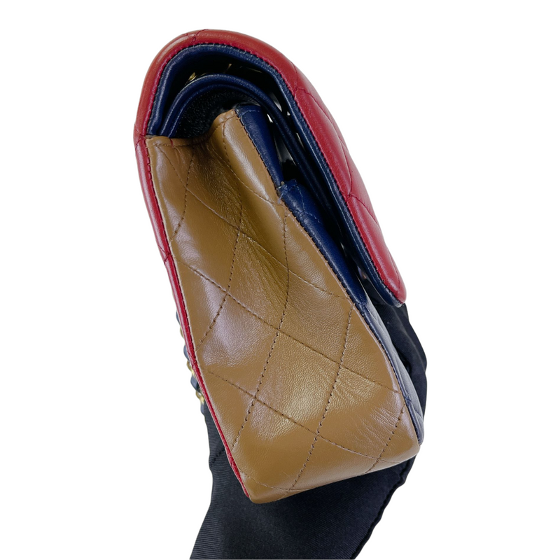 Classic Flap Medium Tri Coloured GHW