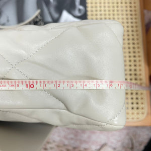 Chanel 19 Large Lambskin Light Beige GHW